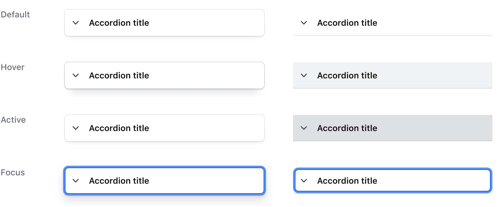 Accordion states